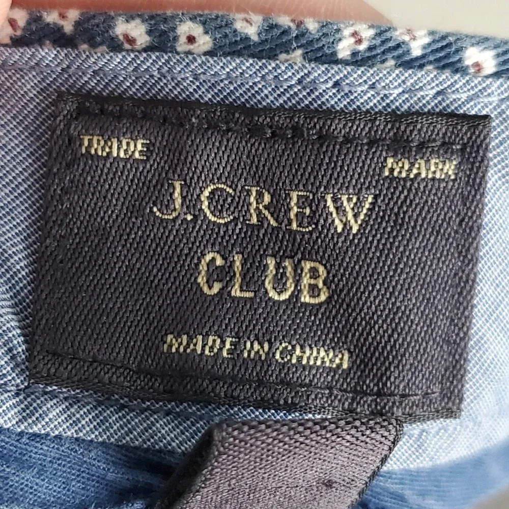 J.Crew Club Shorts Preppy Blue Floral Ditsy Print Cotton Casual Summer 34W